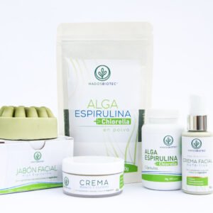 Kit Completo de Bienestar HADOSBIOTEC: Nutre, Renueva y Embellece Espirulina+Chlorella