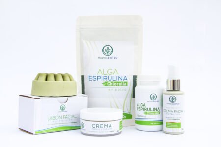 Kit Completo de Bienestar HADOSBIOTEC: Nutre, Renueva y Embellece Espirulina+Chlorella