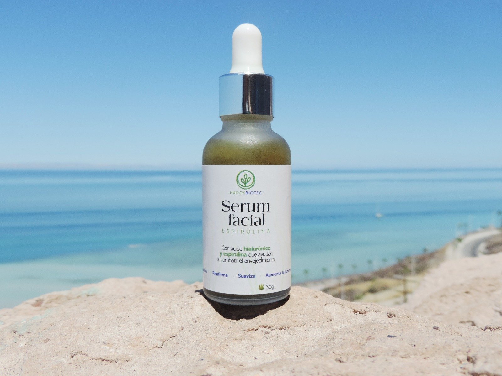 Serum facial con espirulina