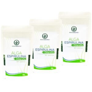 ¡Promo HOTSALE! Set de  3 polvos de 100g de espirulina + chlorella