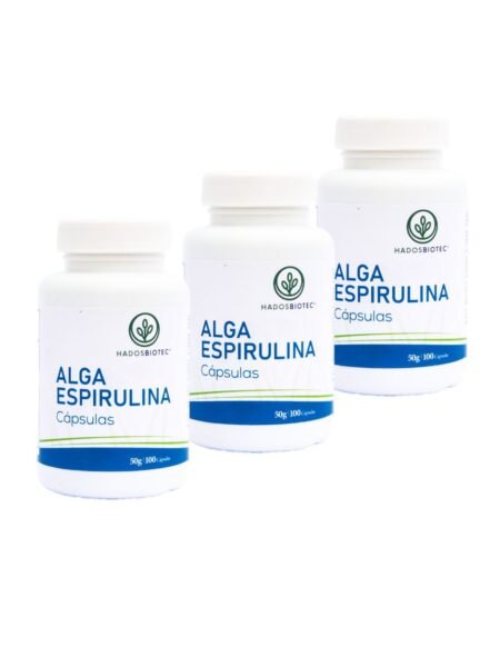 ¡PROMO! Set de 3 botes de cápsulas de espirulina