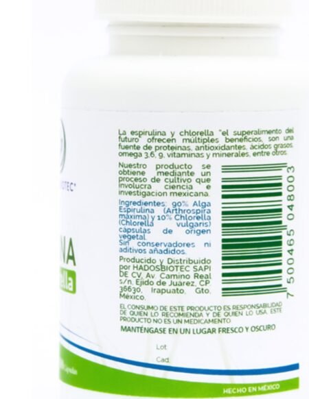 ¡PROMO!  Set de 3 botes de cápsulas de espirulina + chlorella - Imagen 5