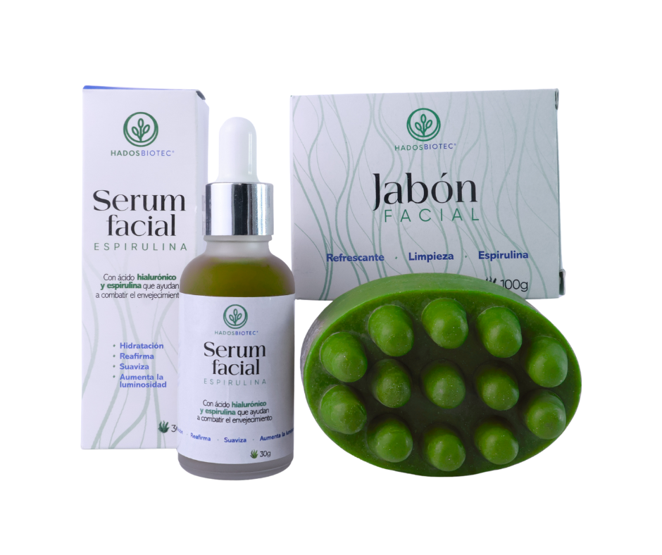 Kit Limpieza Facial (Serum Espirulina + Jabón de Espirulina).