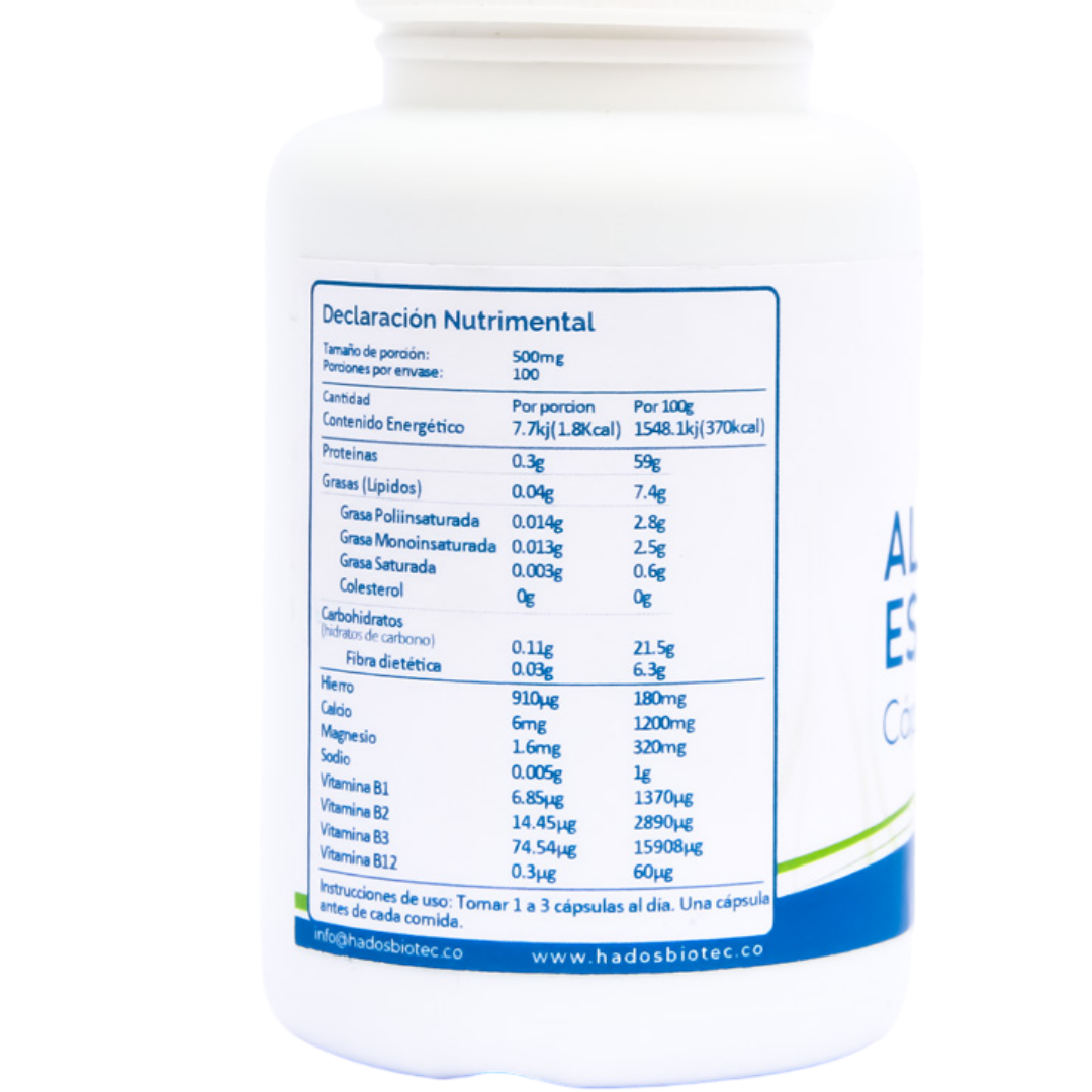 Pack 5 Botes Cápsulas de Alga Espirulina Máxima Premium 100 Cápsulas 50 g c/u Ingredientes Naturales sin Conservadores sin Aditivos Rinde 170 Días - Imagen 5