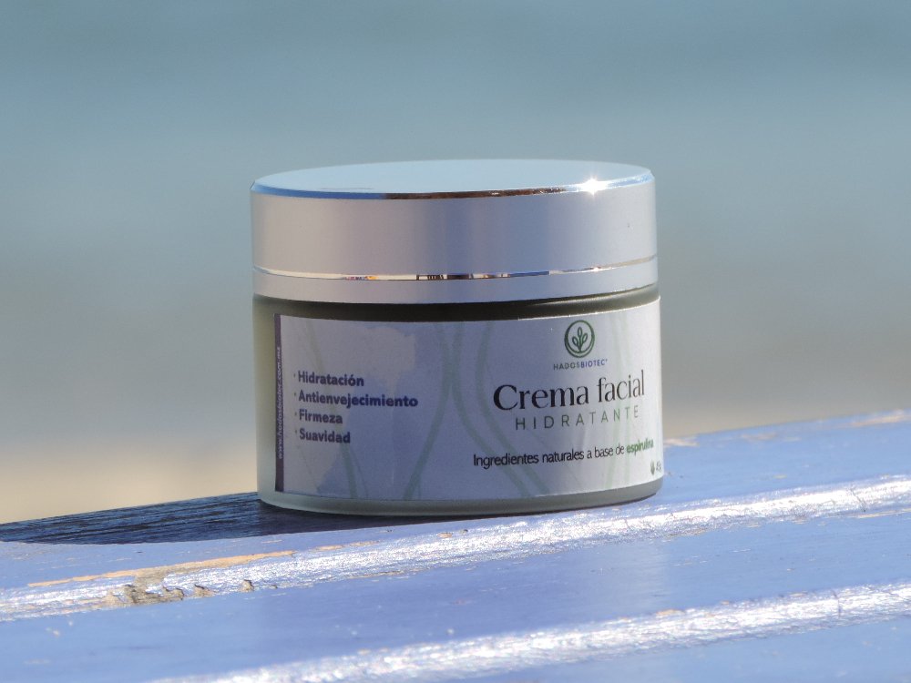 Crema Facial con Espirulina y Aceite de Aguacate HADOSBIOTEC