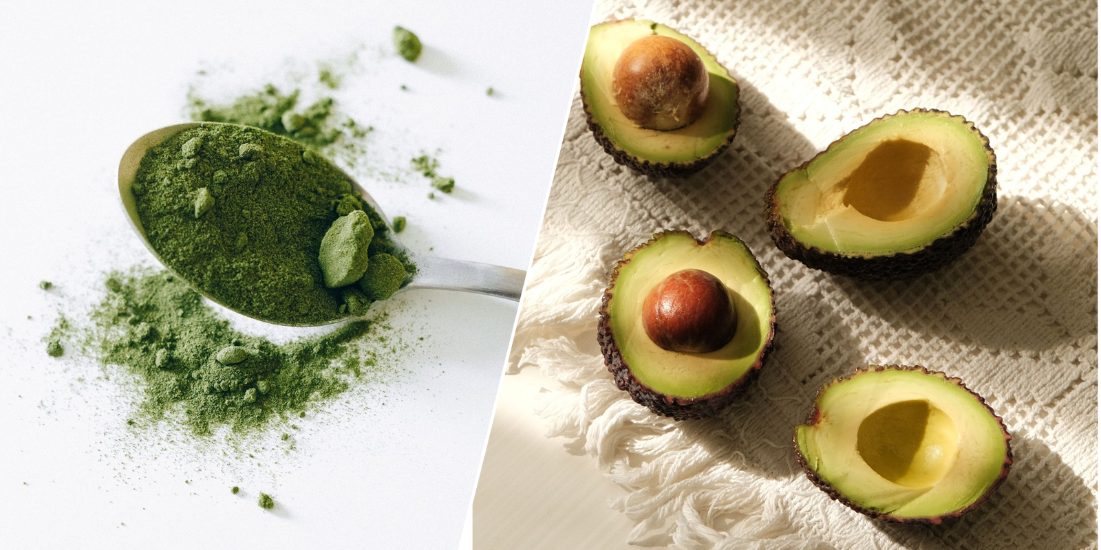Espirulina y aceite de aguacate, ingredientes de la crema facial